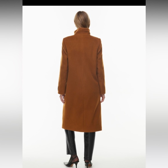 NWT Wilfred THE COCOON LONG COAT - Wool Cashmere, Brown - Picture 3 of 8